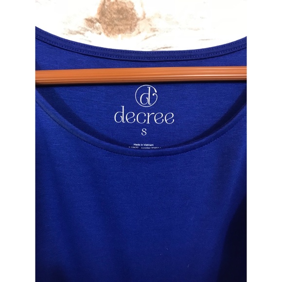 👀 side tie blue mini dress size small - Picture 5 of 7